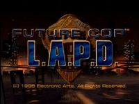 une photo d'Ã©cran de Future Cop LAPD sur Sony Playstation